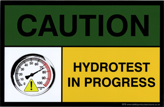 Hydro test Safety